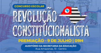 Cerimônia de premiação do Concurso Escolar da Revolução de 1932 ocorre nesta quarta-feira