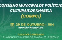 Conselho Municipal das Políticas Culturais de Ilhabela convoca reunião extraordinária nesta quinta-feira (29)
