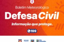 Defesa Civil monitora avanço da frente fria e previsão de chuvas e rajadas de vento no feriado